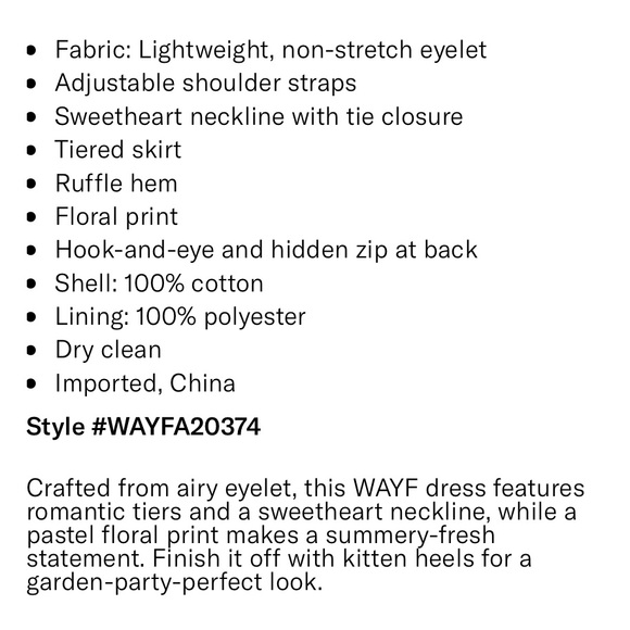 WAYF Timber Tiered Buster Midi Floral Dress - Size Small - Picture 12 of 12